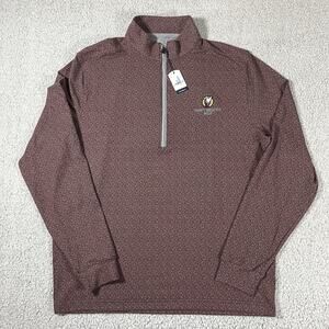 Johnnie O 1/4 Zip Pullover Mens M Red Performance Lightweight Golf NEW